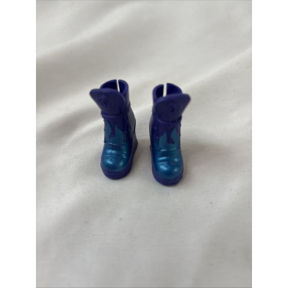 Disney‎ DESCENDANTS 3 Mal PURPLE BLUE FLAME BOOTS Shoes Replacement